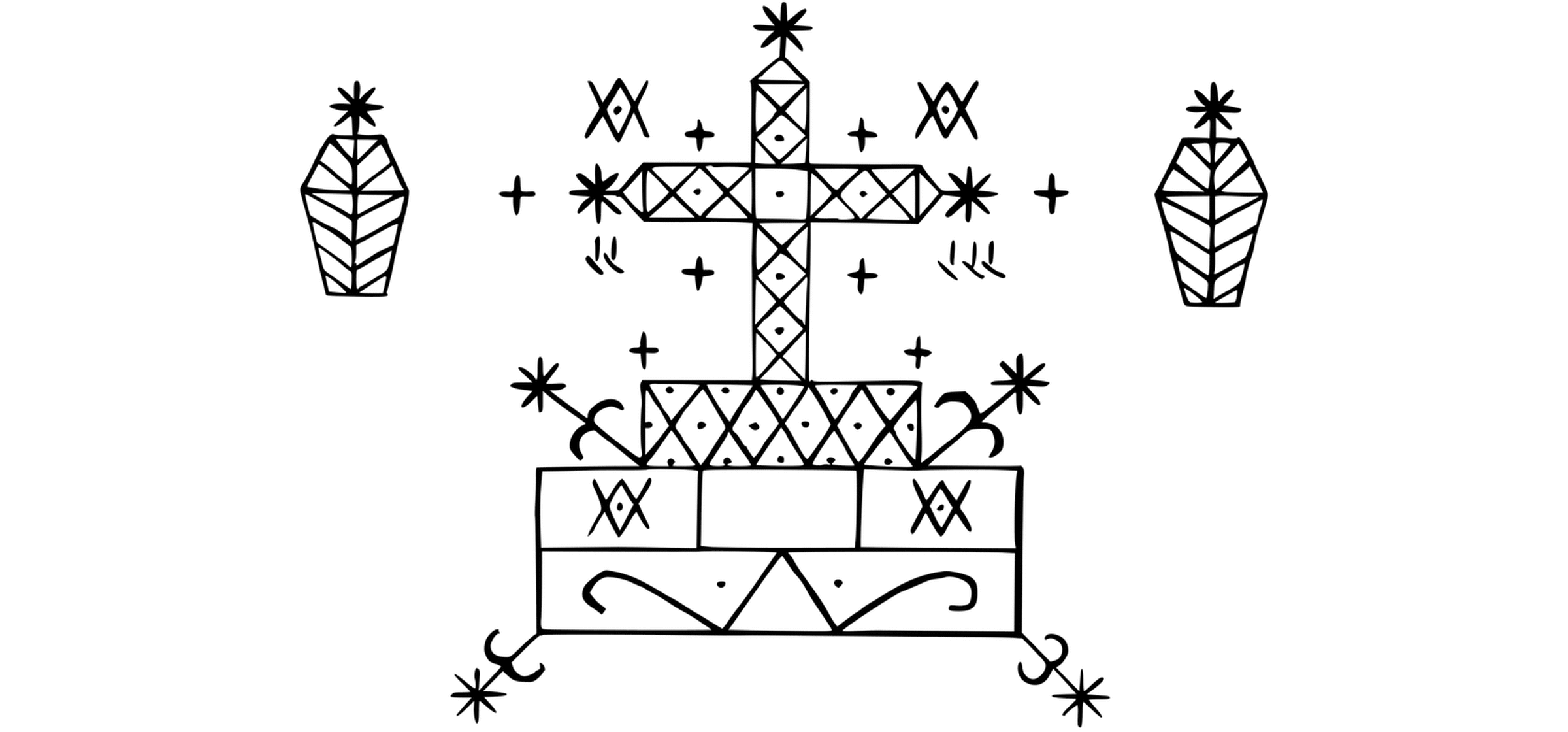 Vèvè of Baron Samedi