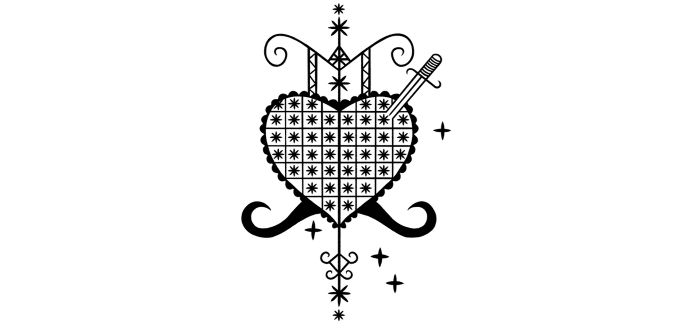 Vèvè of Erzulie Dantor